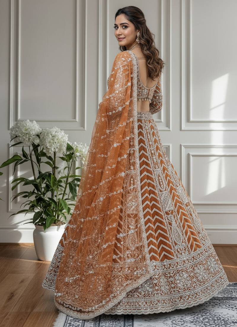 Embroidered Sequins Lehenga photo 3