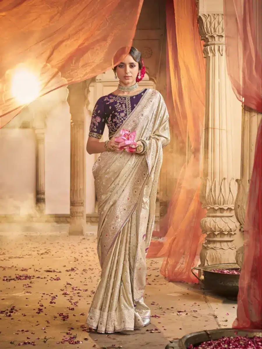 Designer Pure Satin Saree for sale in Bardia