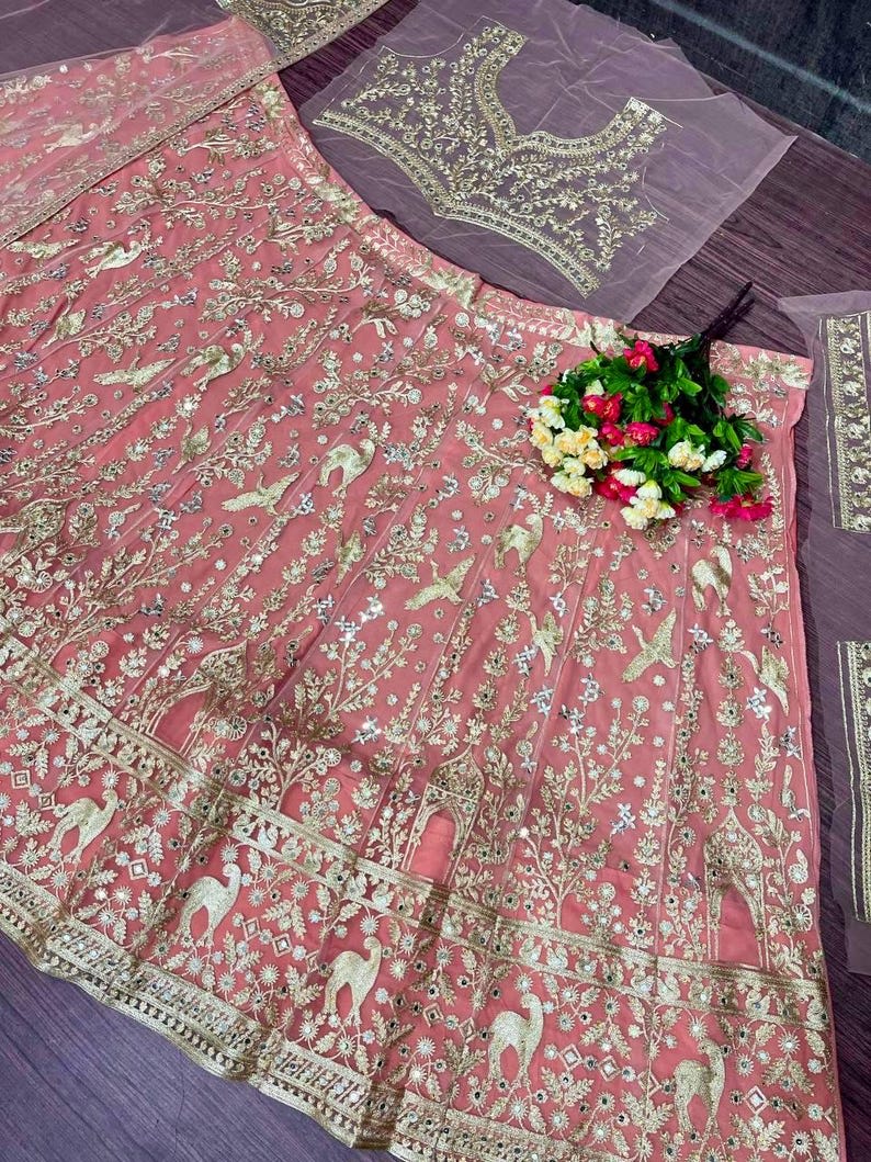 Heavy Soft Net Lehenga photo 2