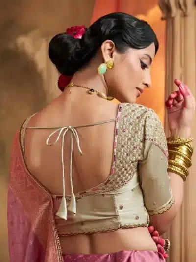 Designer Pure Satin Saree photo 2
