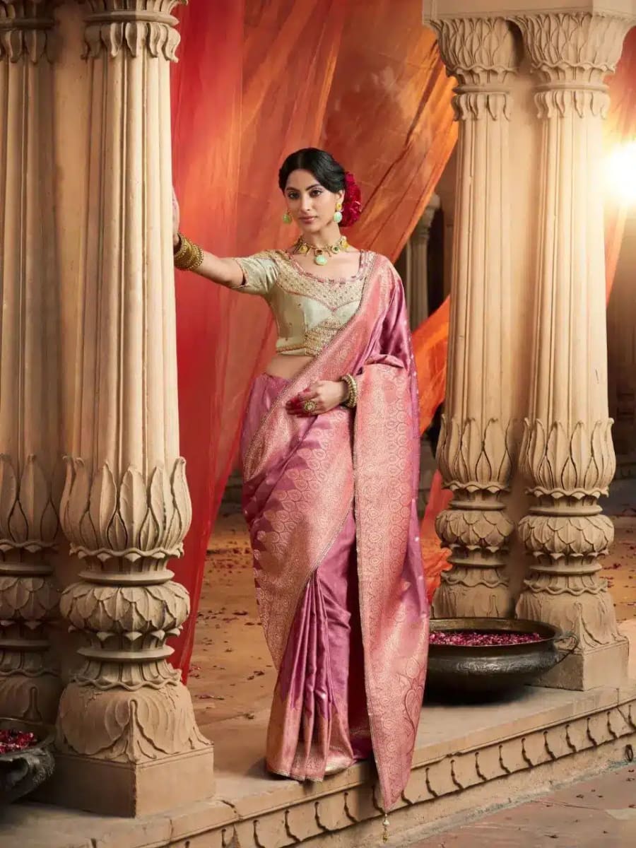 Designer Pure Satin Saree for sale in Bardia