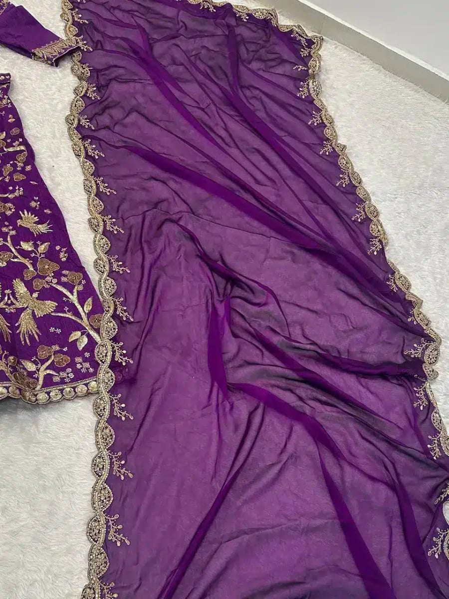 Heavy Thai Silk Lehenga photo 5
