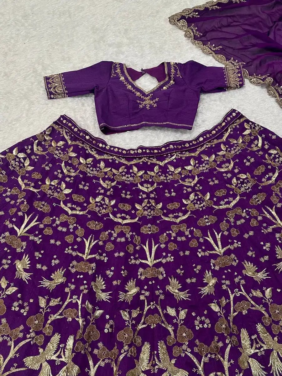 Heavy Thai Silk Lehenga photo 4