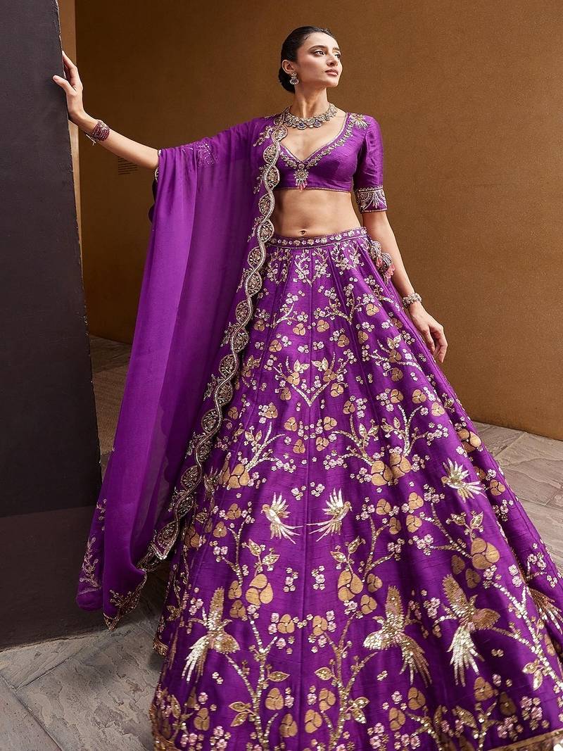Heavy Thai Silk Lehenga photo 3
