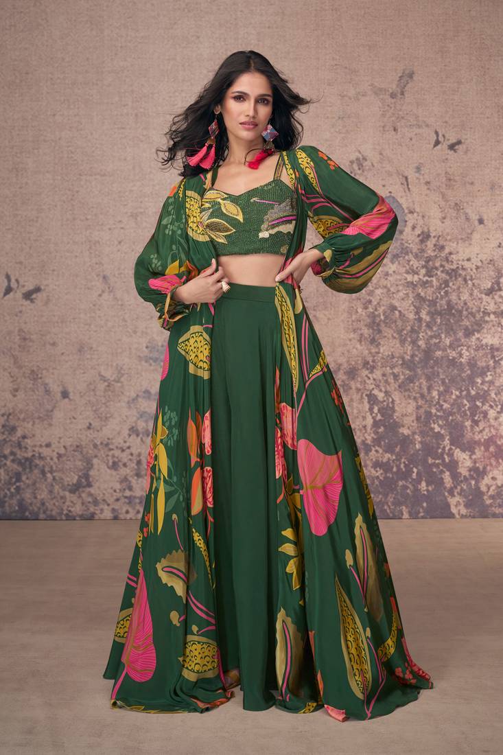 Indo-Western Jacket Style Lehenga size S for sale in Bardia