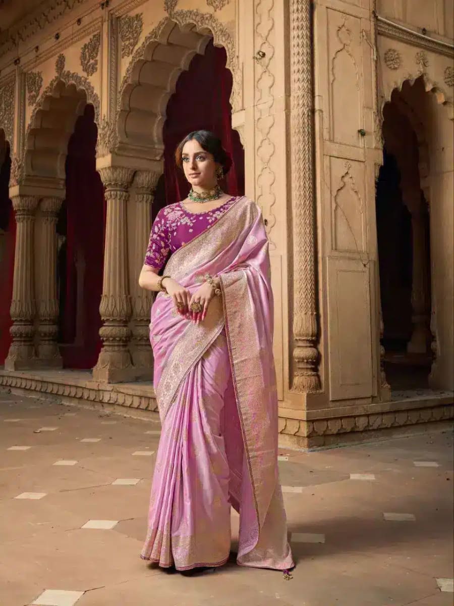 Designer Pure Satin Saree for sale in Bardia