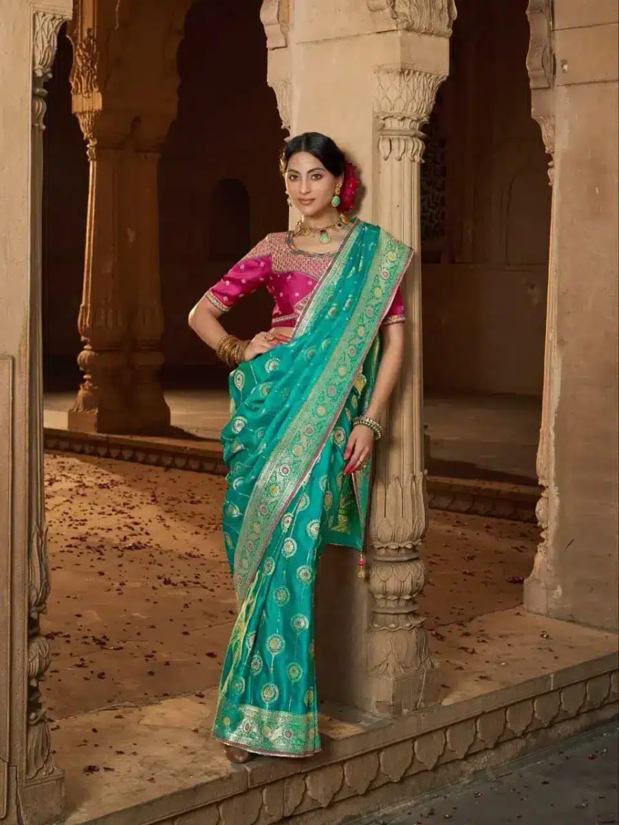 Designer Pure Satin Saree for sale in Bardia