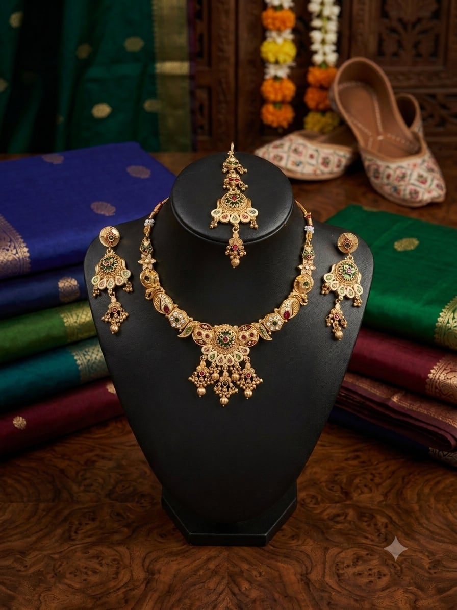 Luvruvi meenakari jewellery photo 2