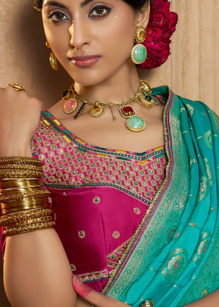 Designer Pure Satin Saree photo 5