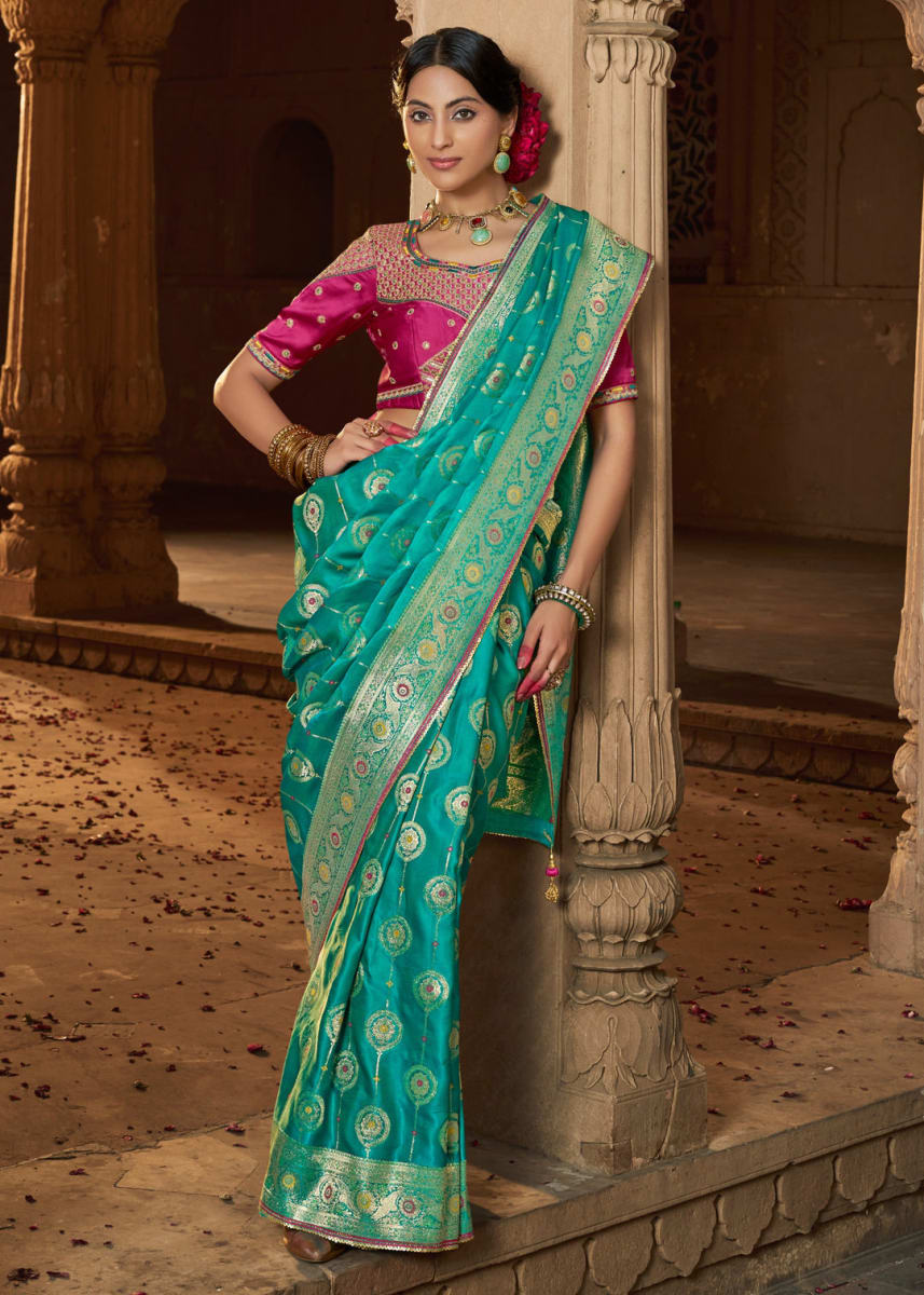 Designer Pure Satin Saree in Bardia for sale