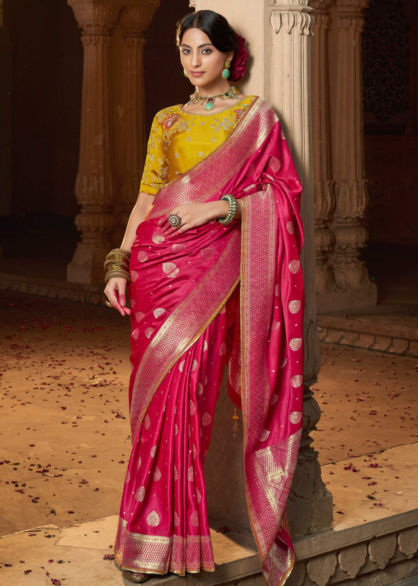 Designer Pure Satin Saree in Bardia for sale