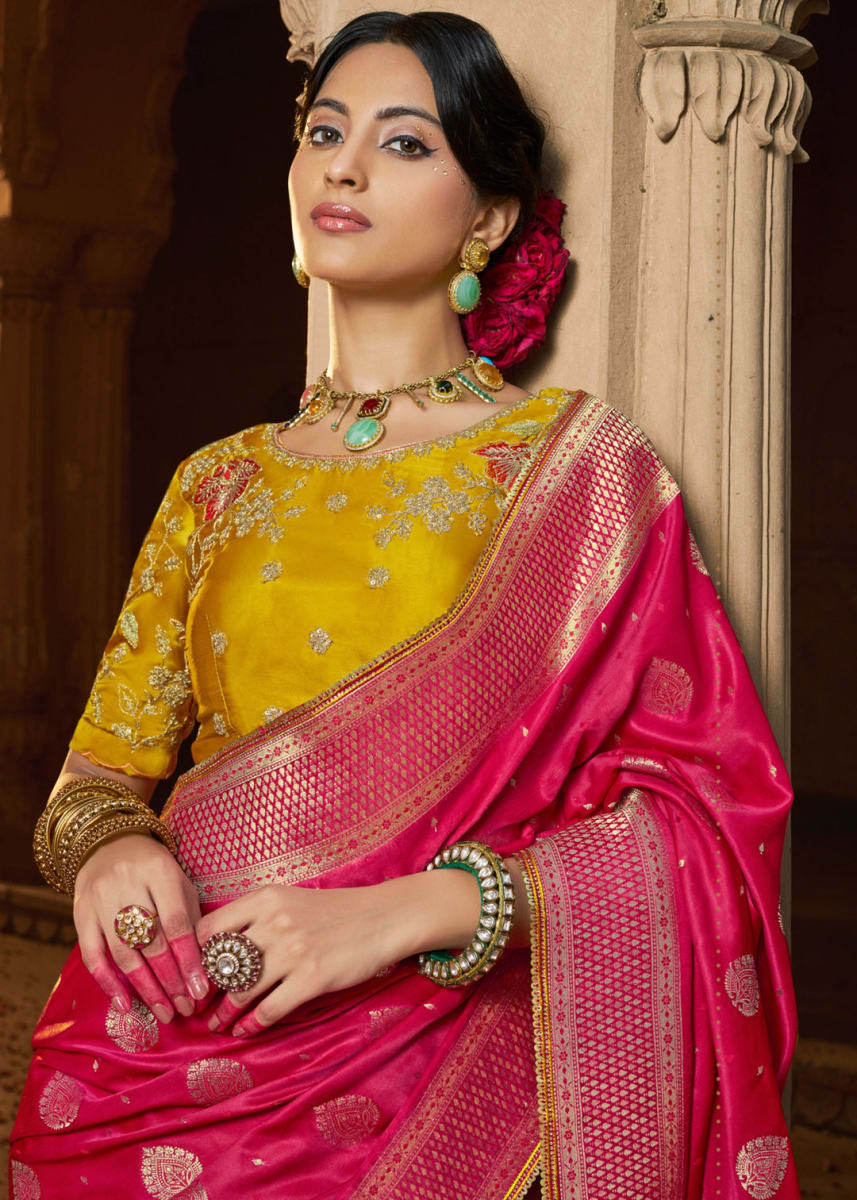 Designer Pure Satin Saree photo 2