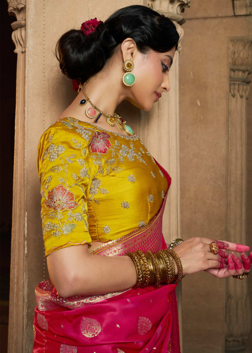 Designer Pure Satin Saree photo 4