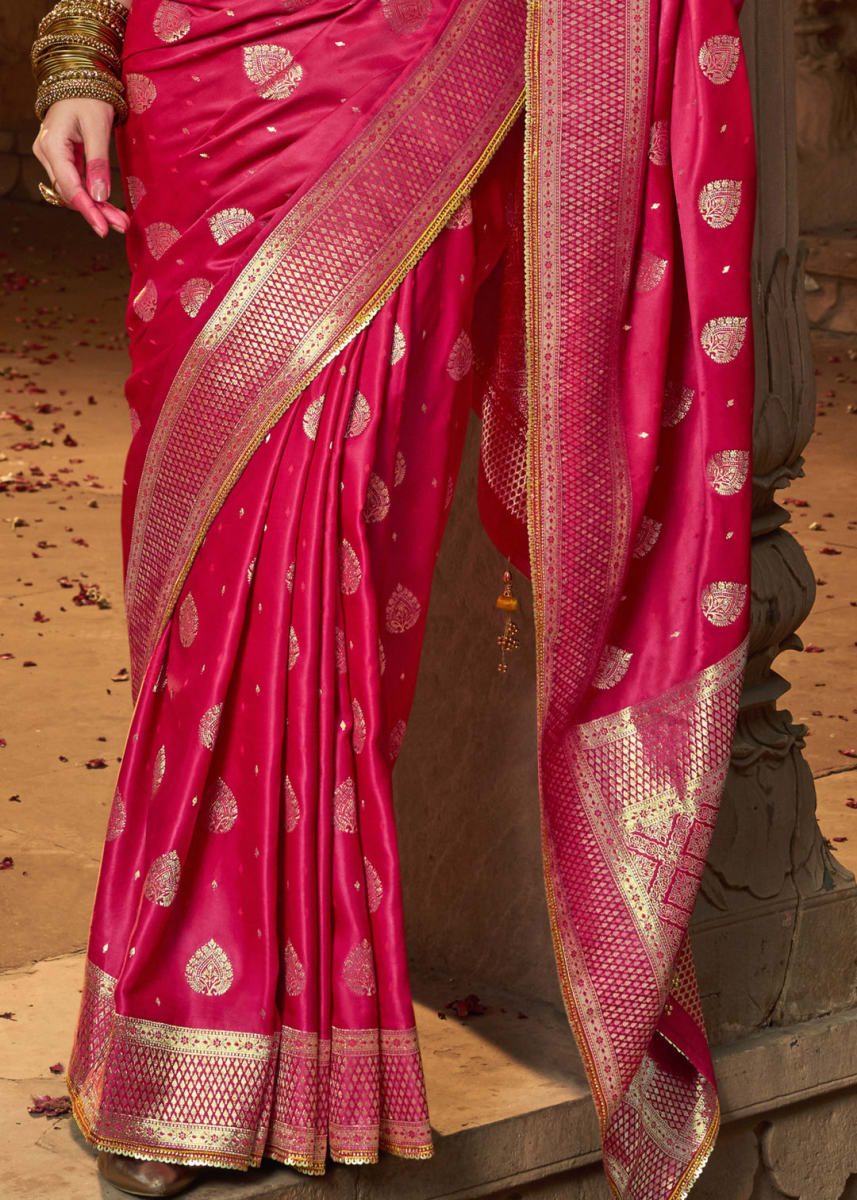 Designer Pure Satin Saree photo 3