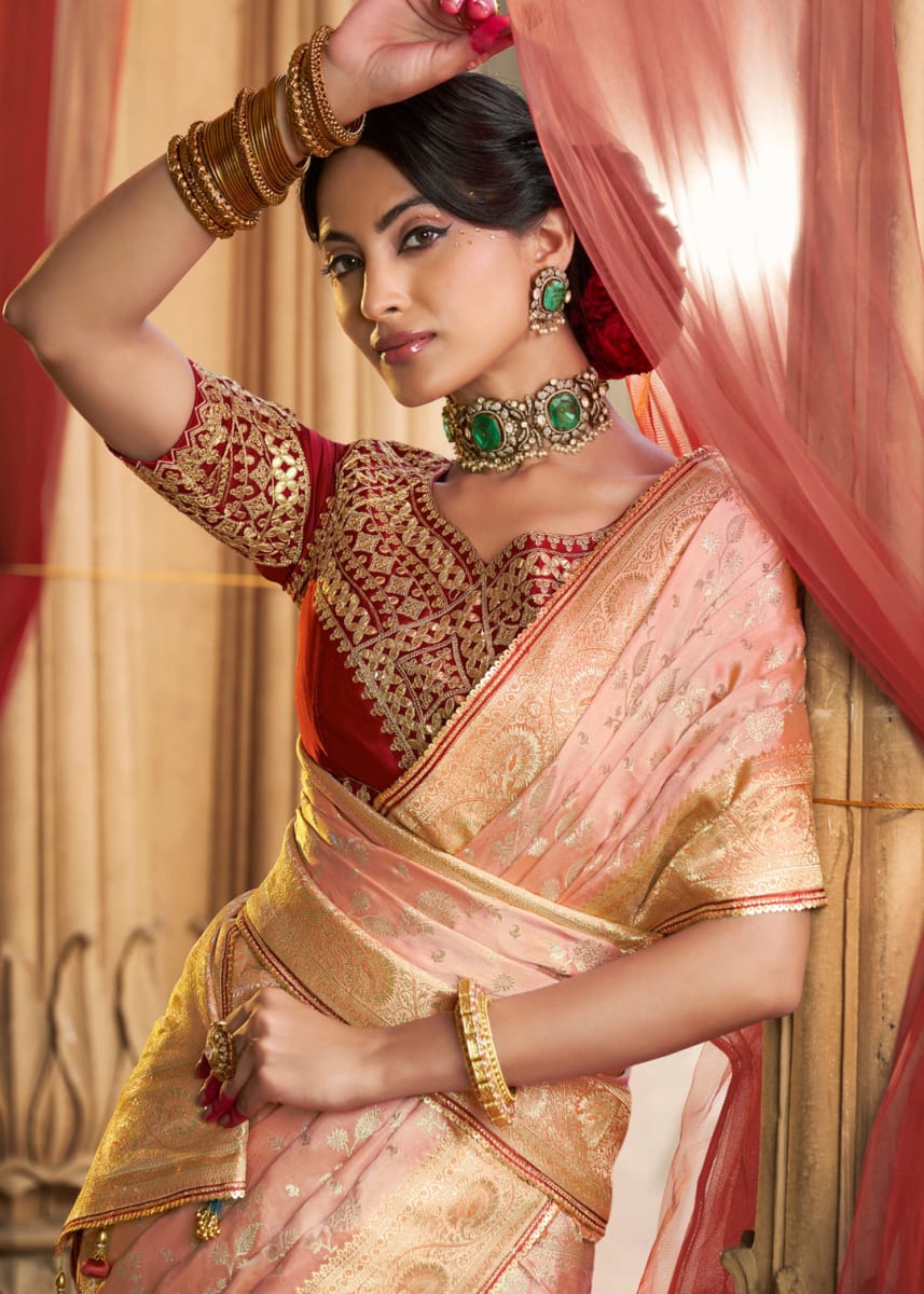 Designer Pure Satin Saree photo 2