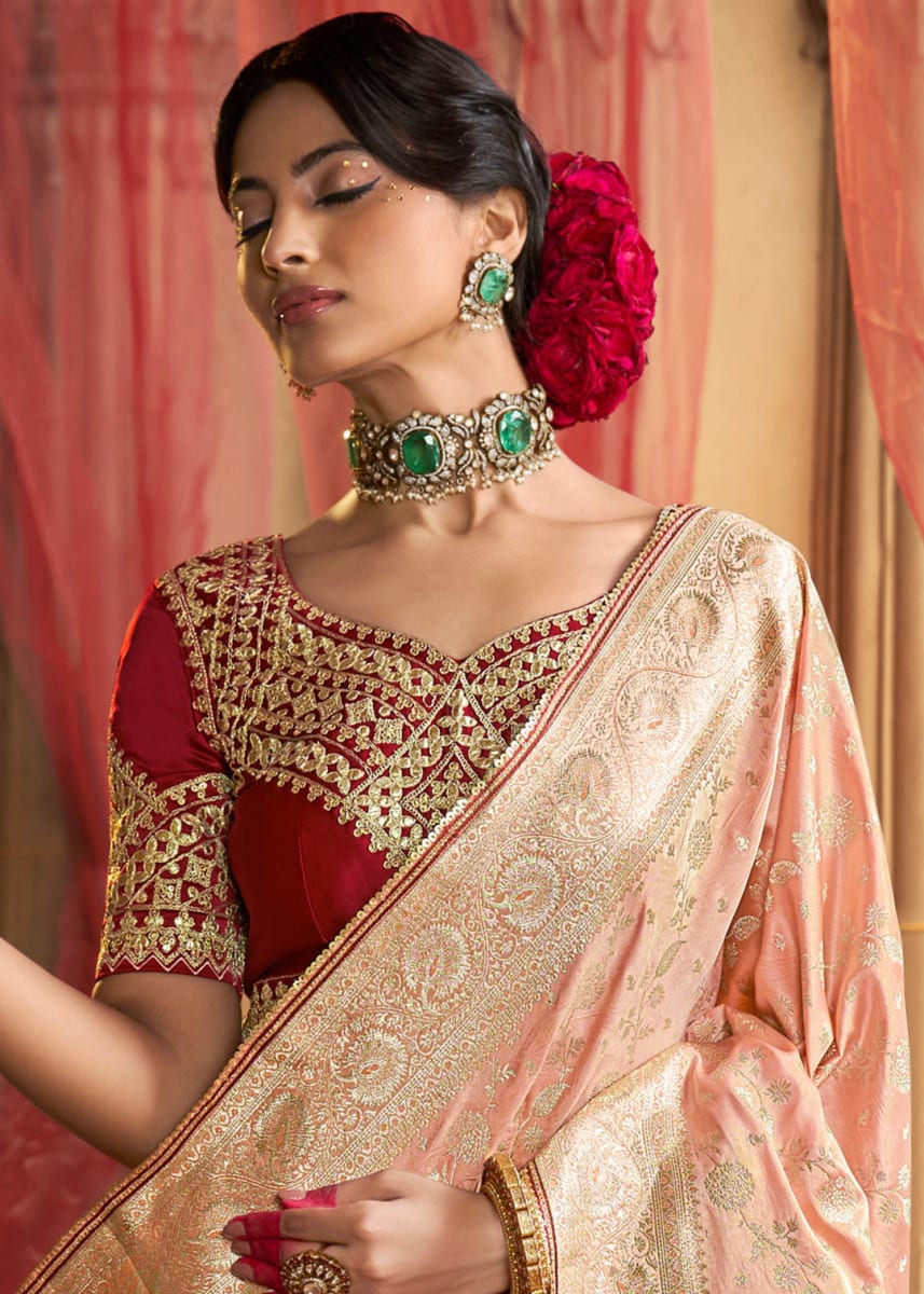 Designer Pure Satin Saree photo 4