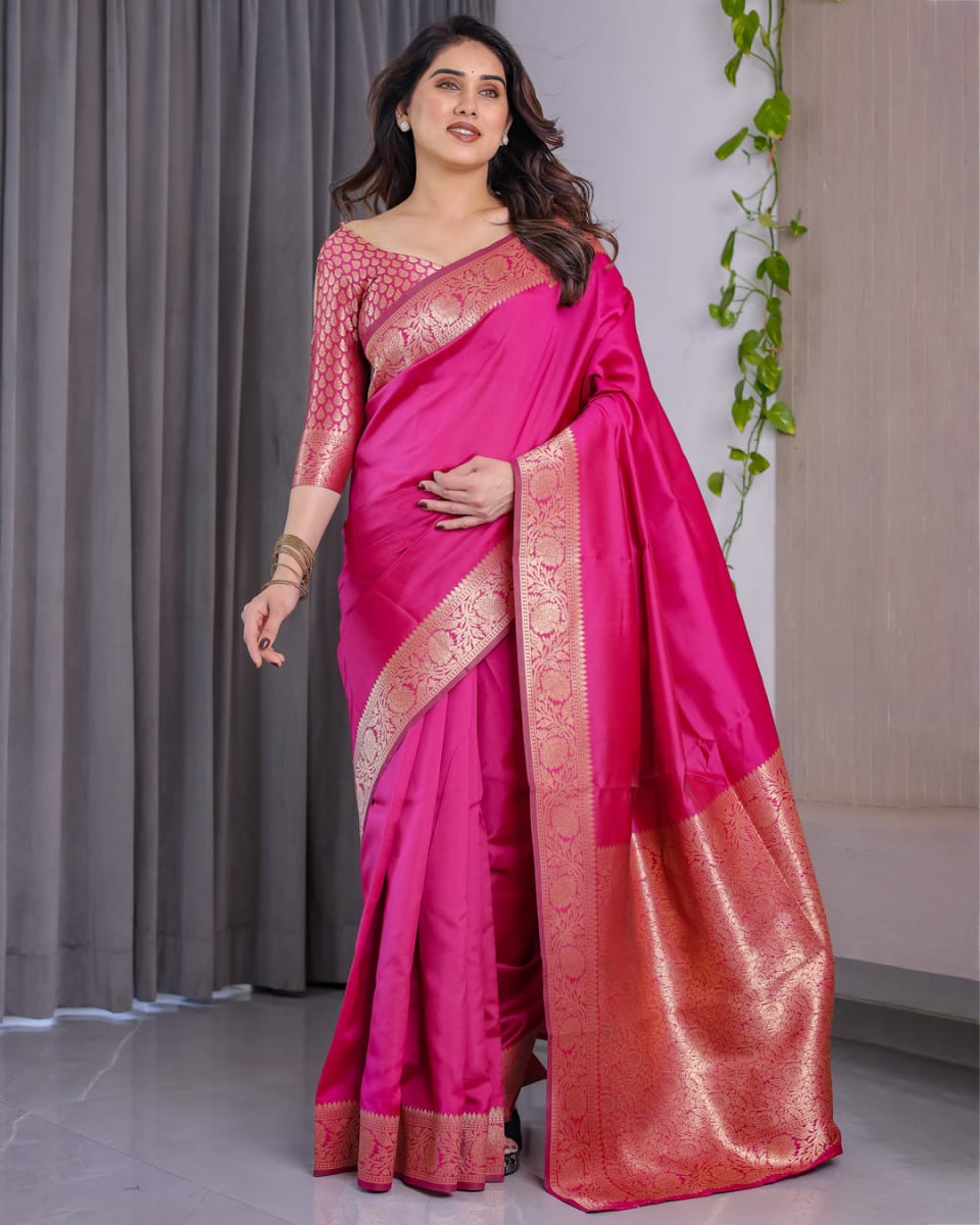 Banarasi Silk Sarees Zari Border in Bardia for sale