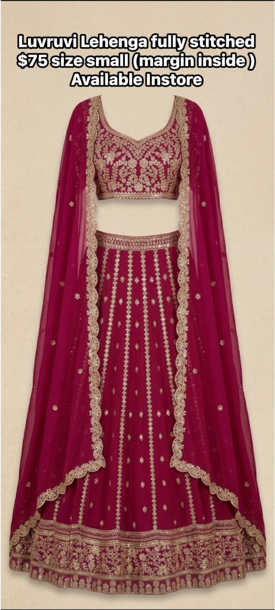 Luvruvi pink fully stitched Lehenga  photo 2