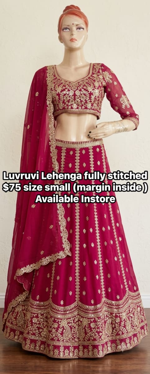 Luvruvi pink fully stitched Lehenga  photo 3