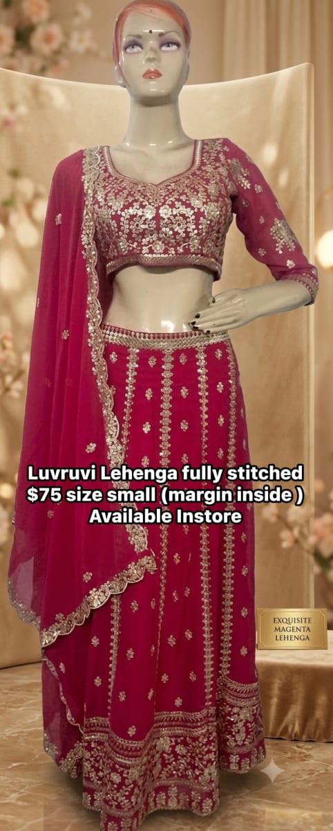 Luvruvi pink fully stitched Lehenga  photo 5