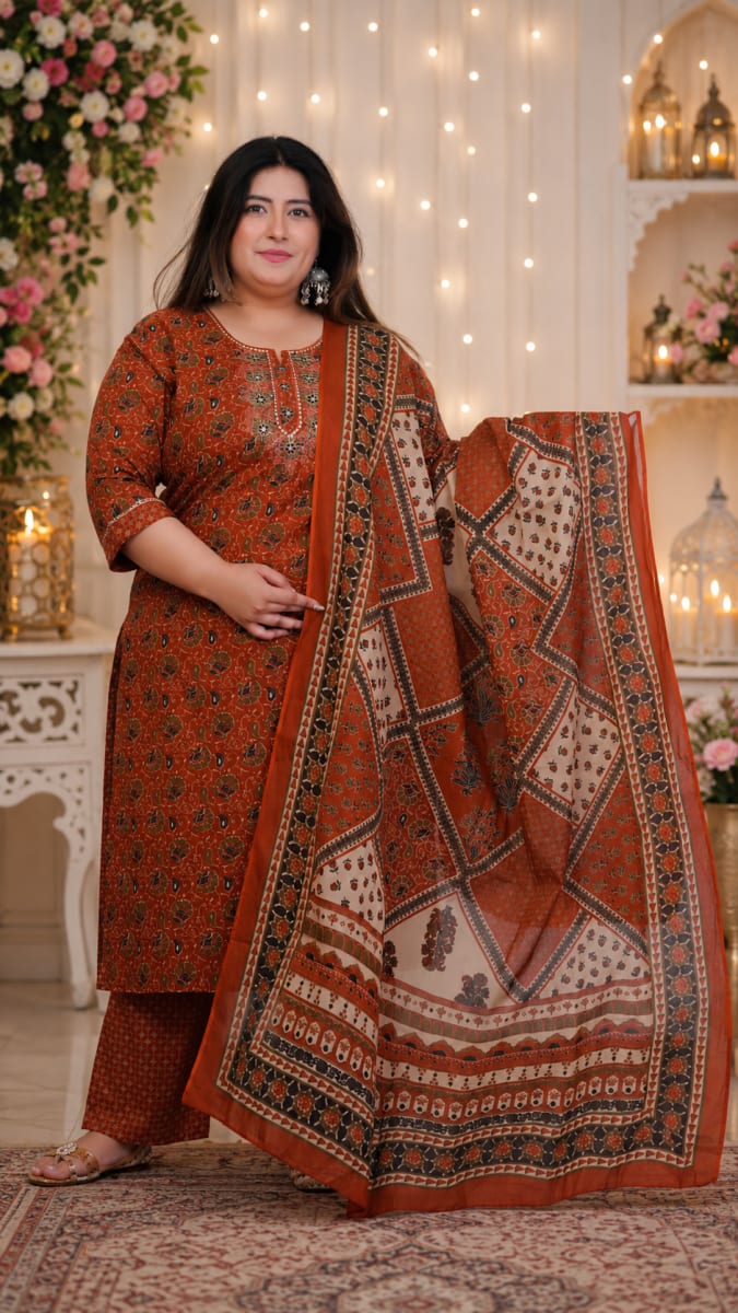 Rust & Green Salwar suit size 4-5Y for sale in Clyde North