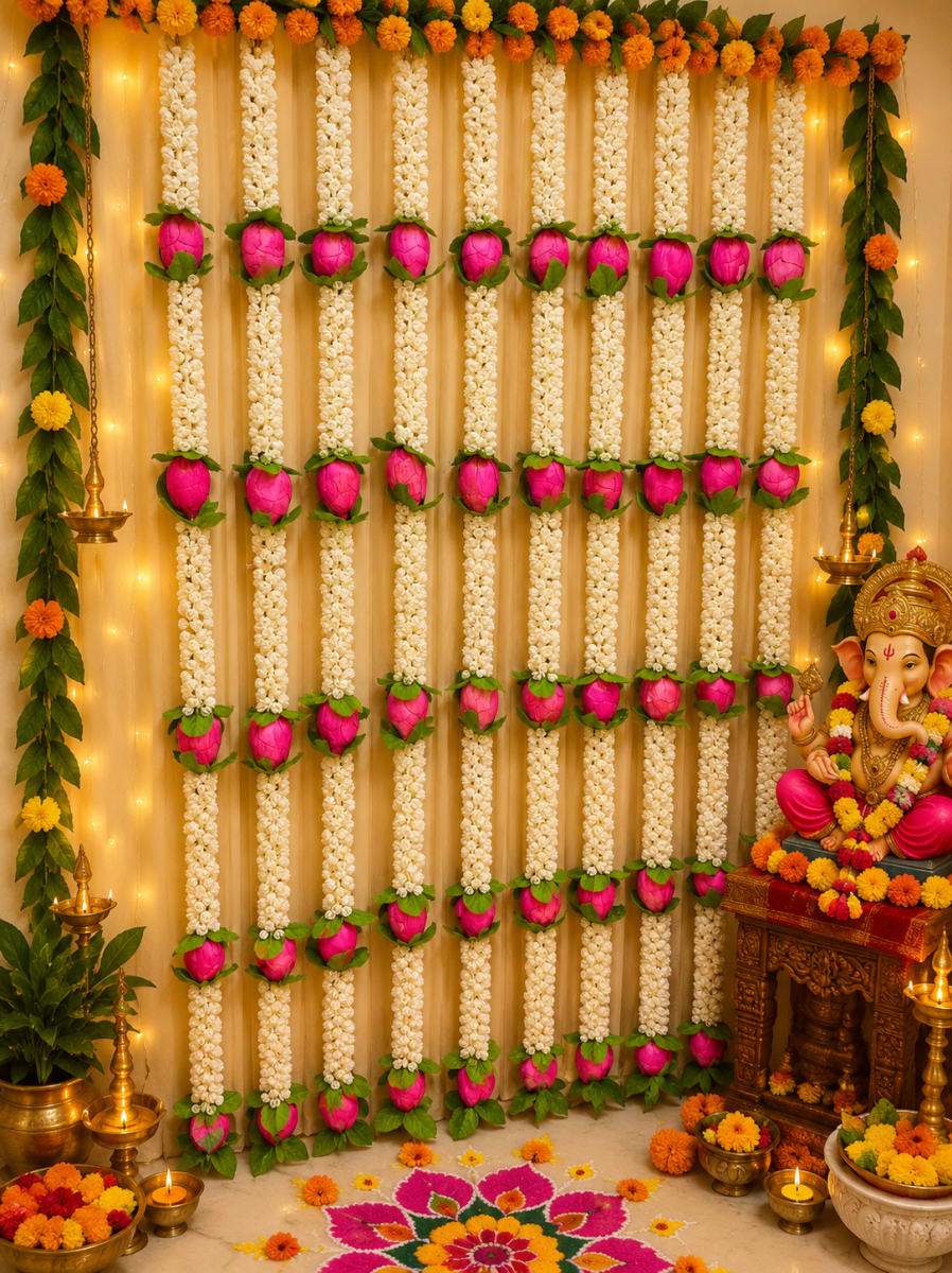 Lotus bud garlands for sale in Clyde North