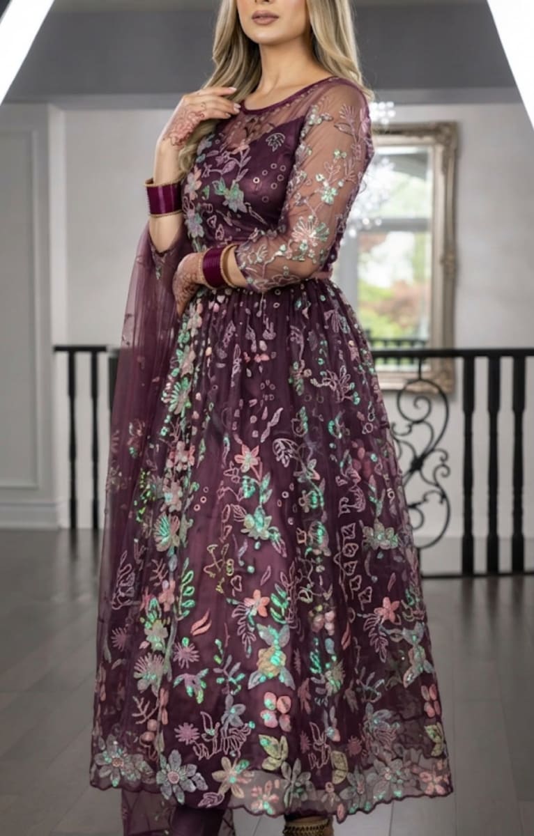 Luvruvi party wear Anarkali gown  photo 2
