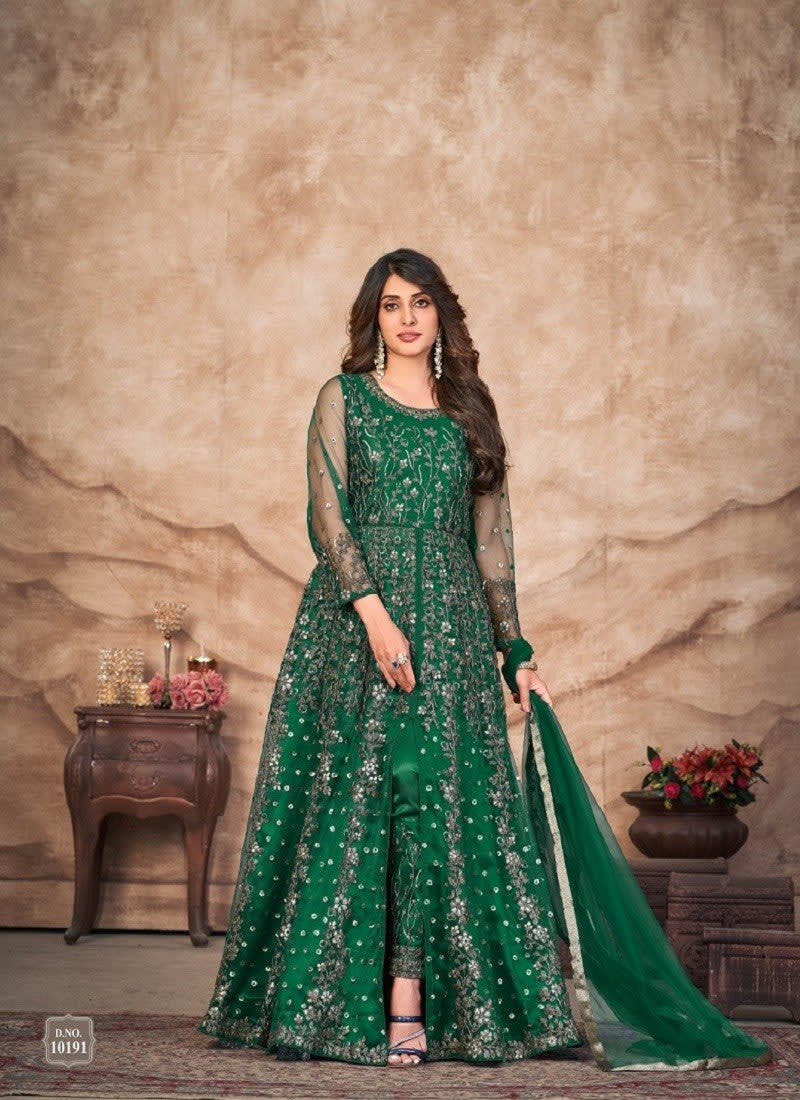 Embroidered Designer Net Salwar suit/Huge Stock clearance Sale photo 4