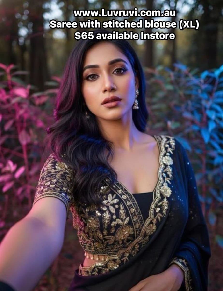 Party wear saree blouse photo 2
