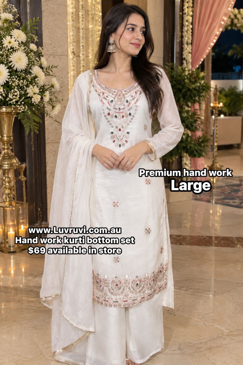 Hand work kurti sharara  photo 4
