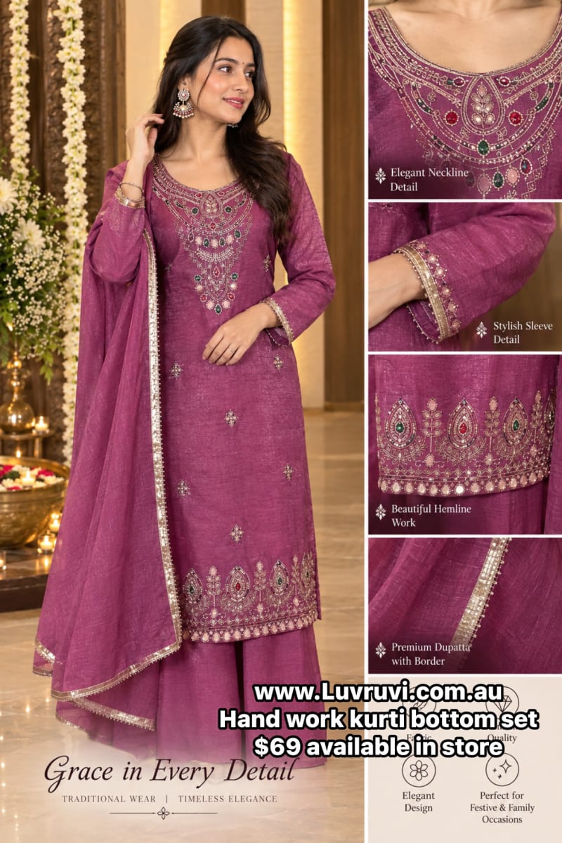 Hand work kurti sharara  for sale in Bonner