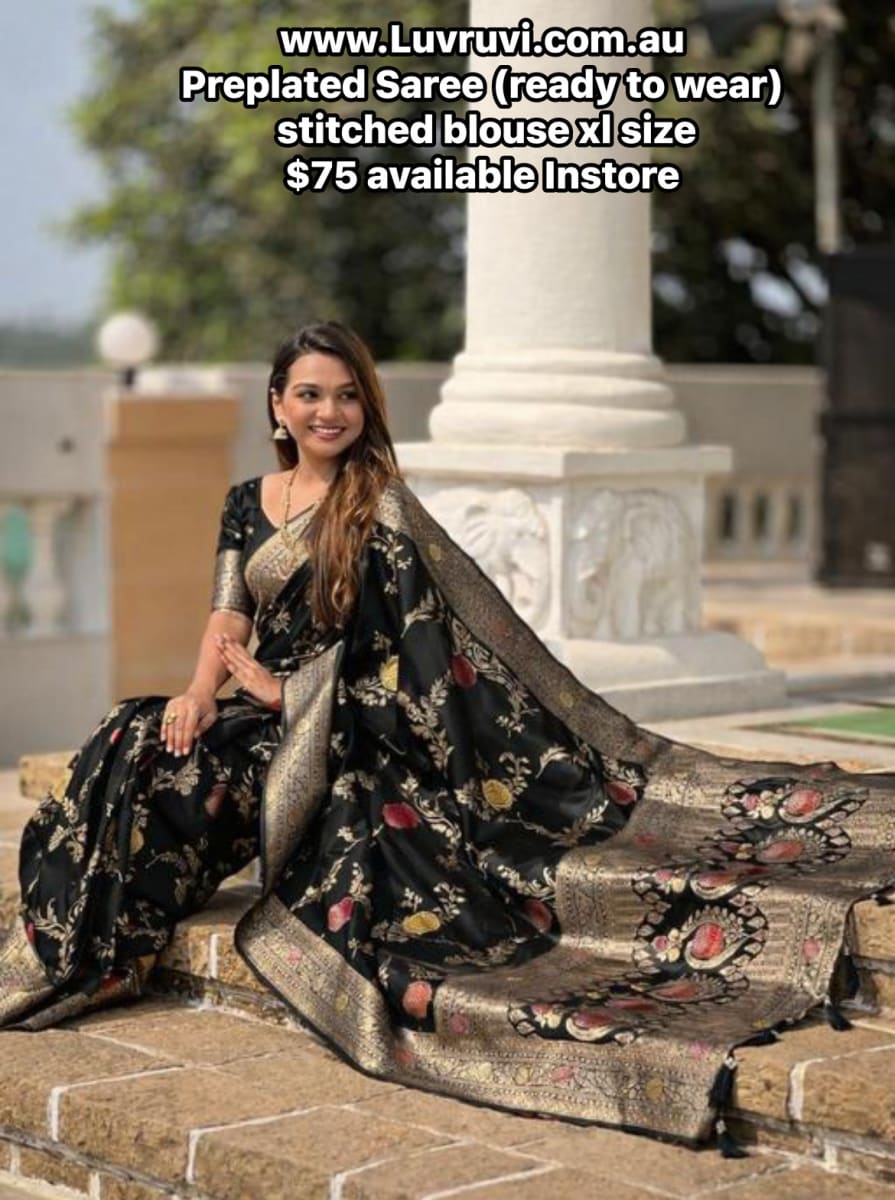 Ready to wear saree with stitched blouse photo 2