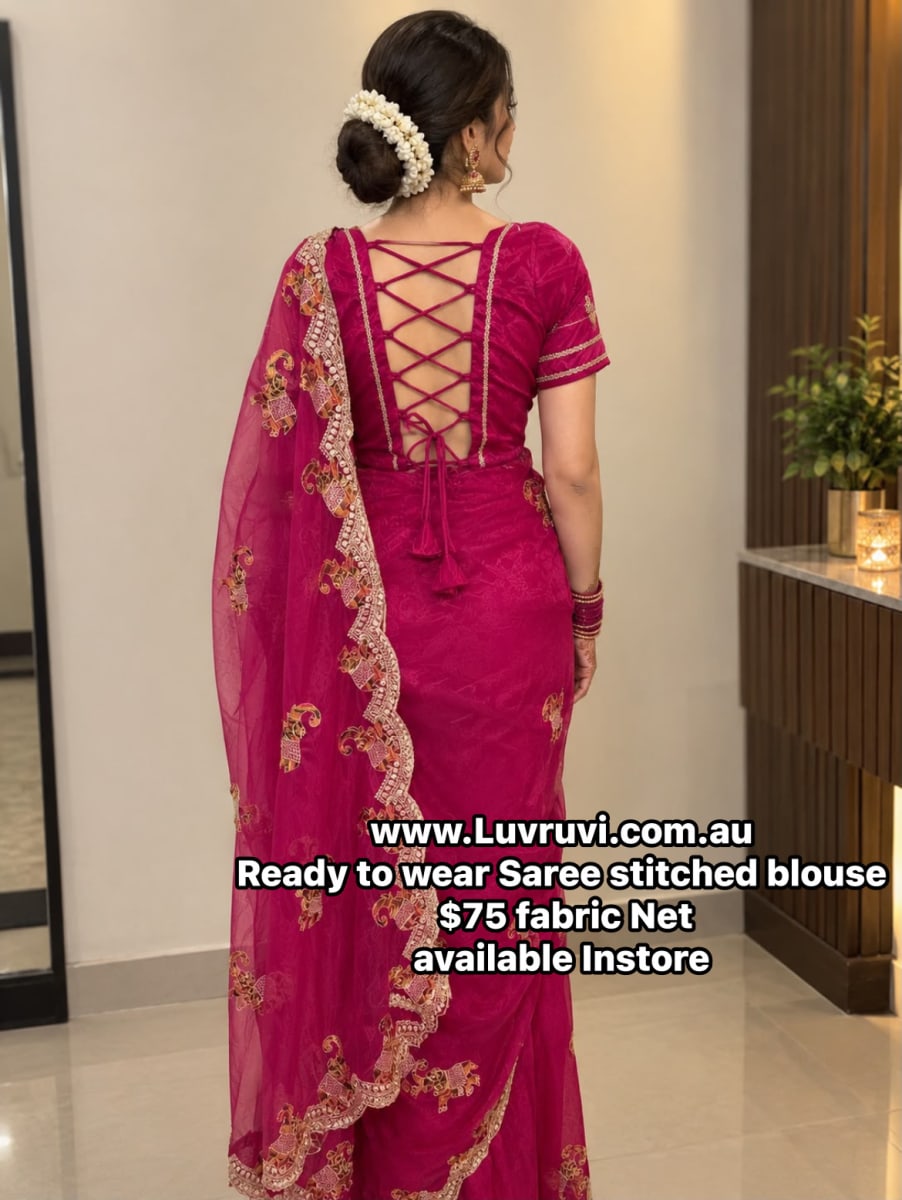 Preplated Saree blouse photo 7
