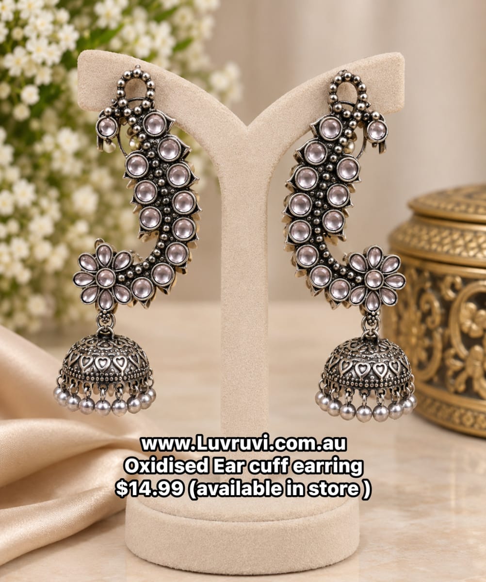 Oxidised ear cuff earring for sale in Bonner