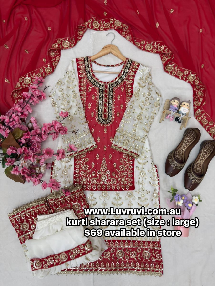 Kurti sharar set photo 3