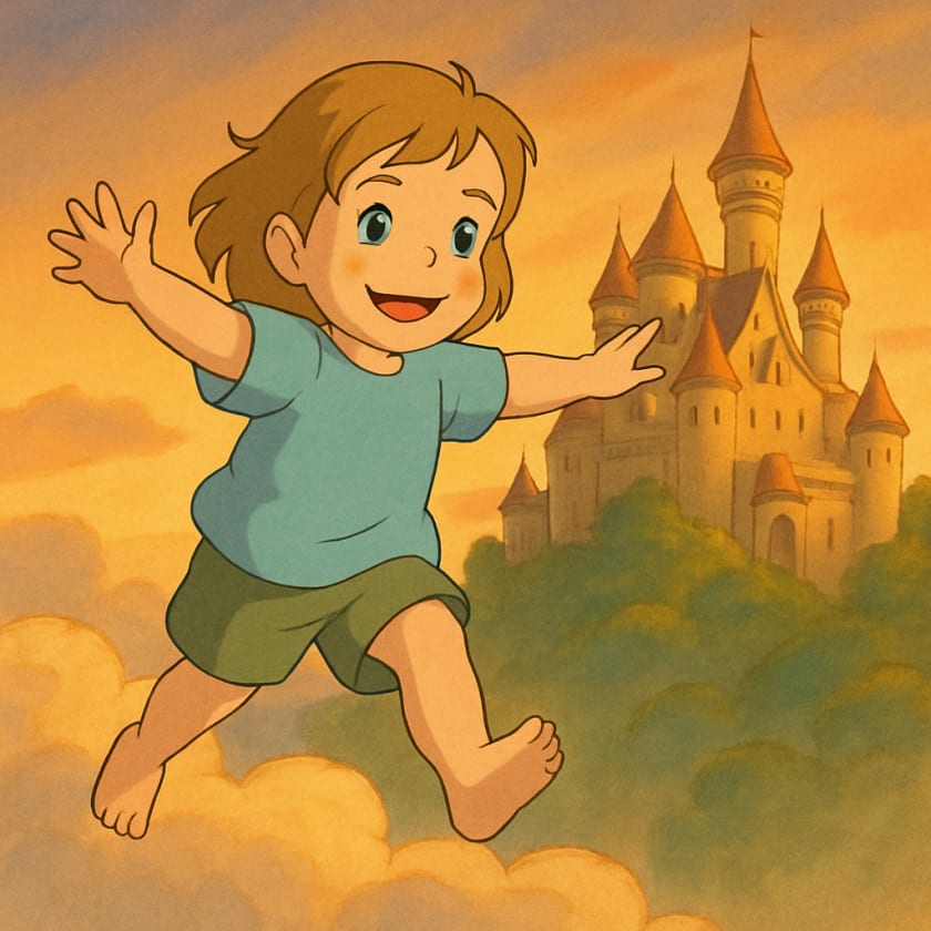 Les nuages scintillaient au-dessus du Grand Château des Cœurs