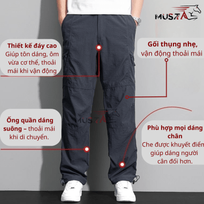 Quần Outdoor Chống Nước Chống Gió – Đi Rừng, Phượt, Camping, QTLN2N