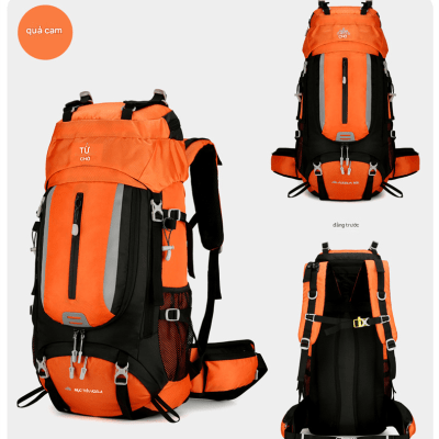 Balo trekking đa năng 60L chống nước, khung trợ lực – đựng lều bên ngoài, BL6090N