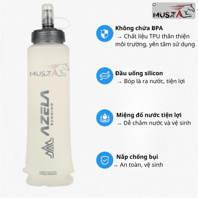 → Không chứa BPA → Chất liệu TPU thân thiện môi trường, yên tâm sử dụng