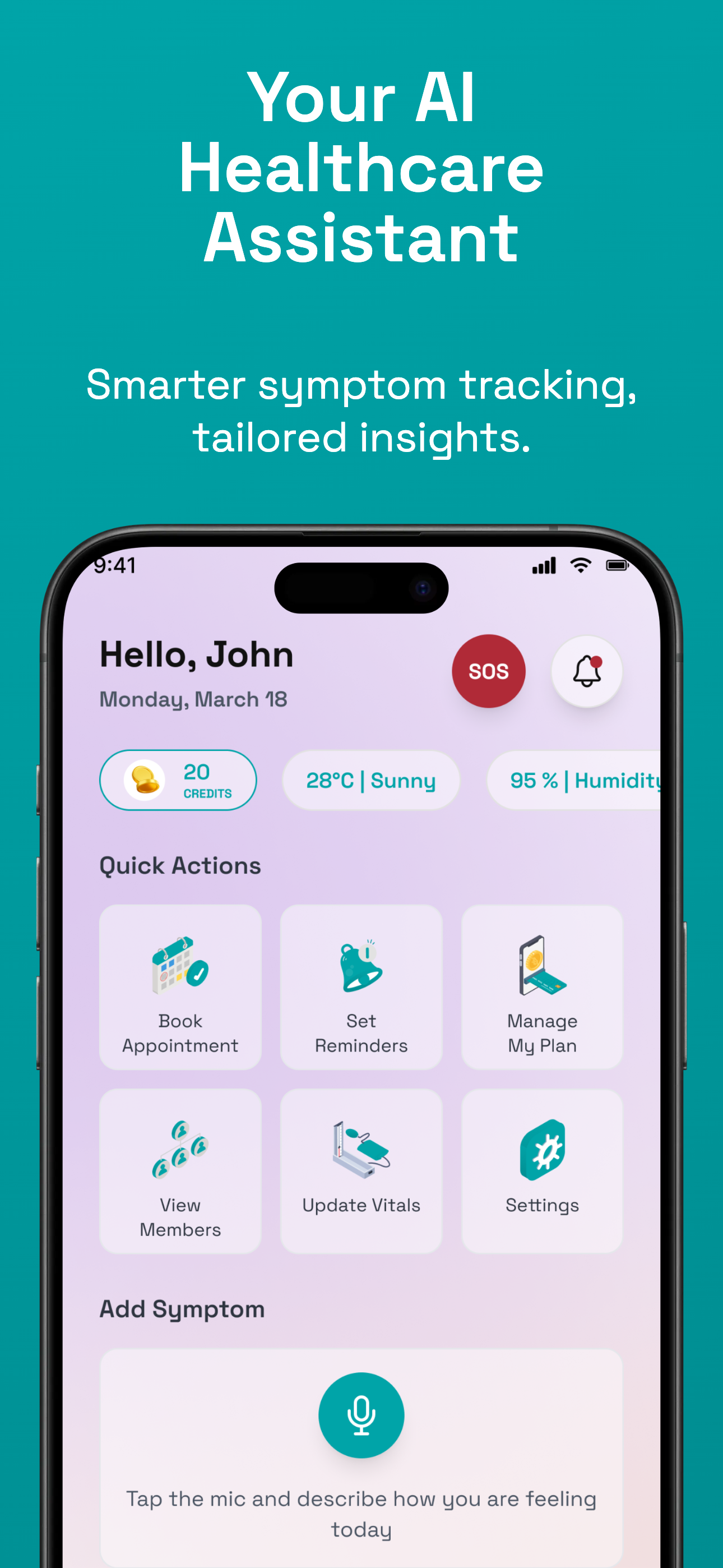 CareSync Home Screen
