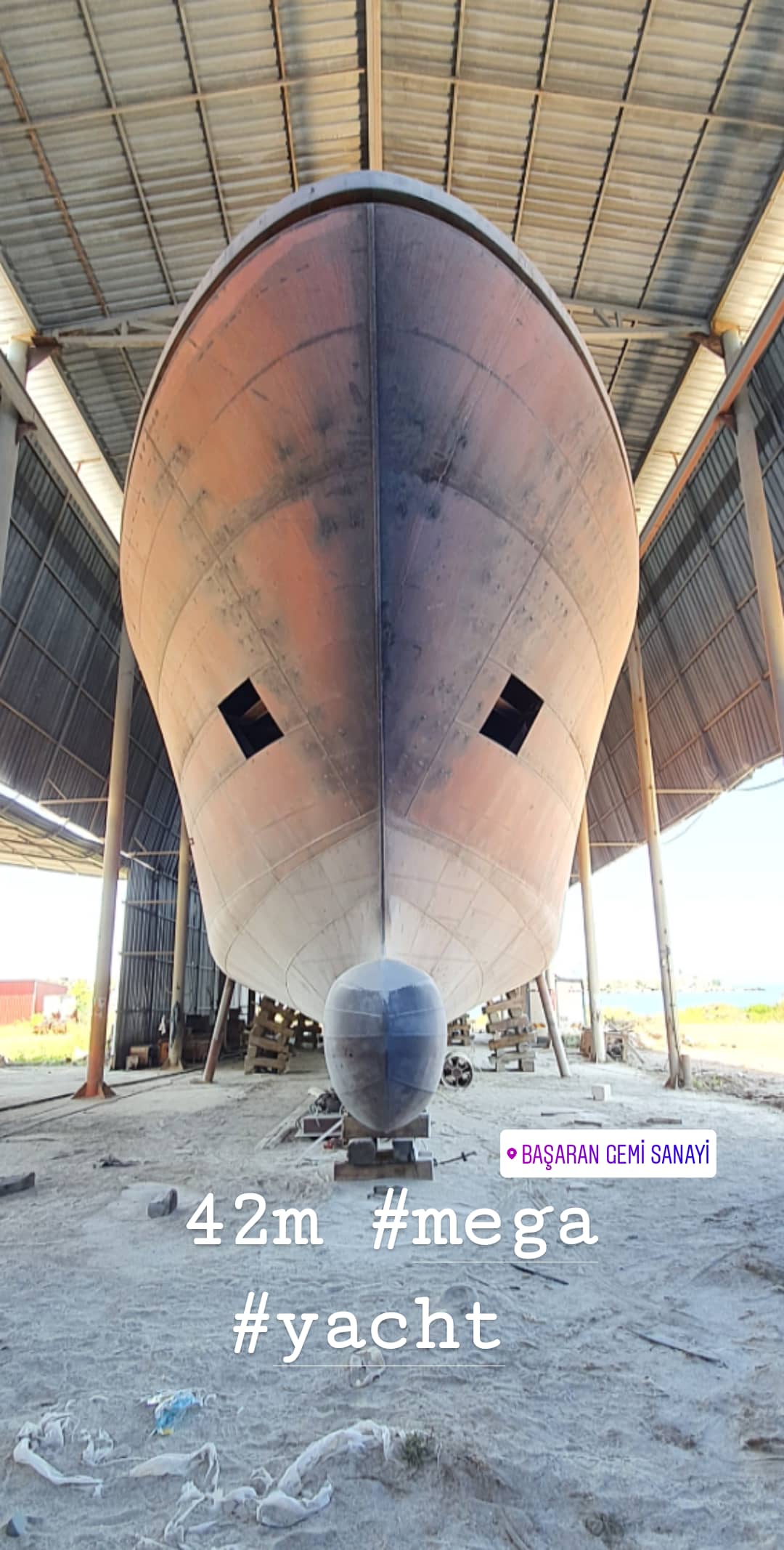 Superyacht Hull For Sale - 42.5 meters  Super Yat Tekne( Kabuk)  Satılık 