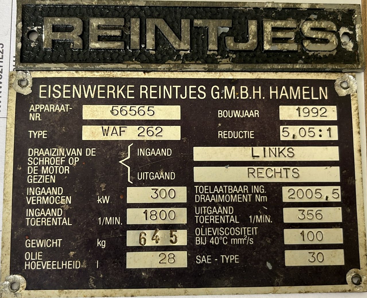Reintjes WAF 262