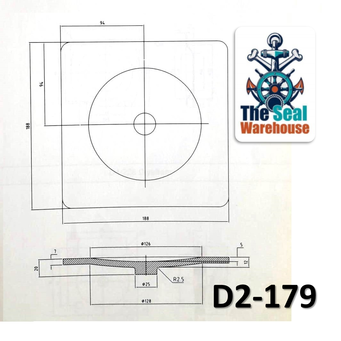 حشوة غشاء محدبة - غشاء D2-179