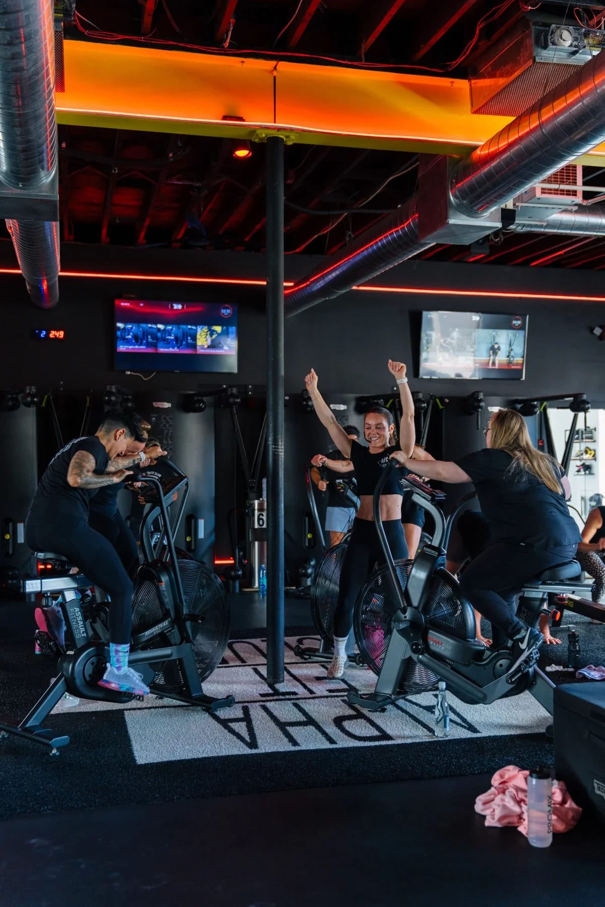 Alpha Fit Club members training