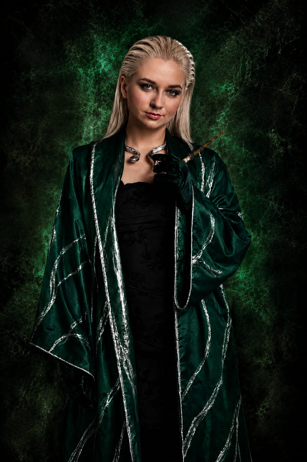 Guest in Slytherin attire