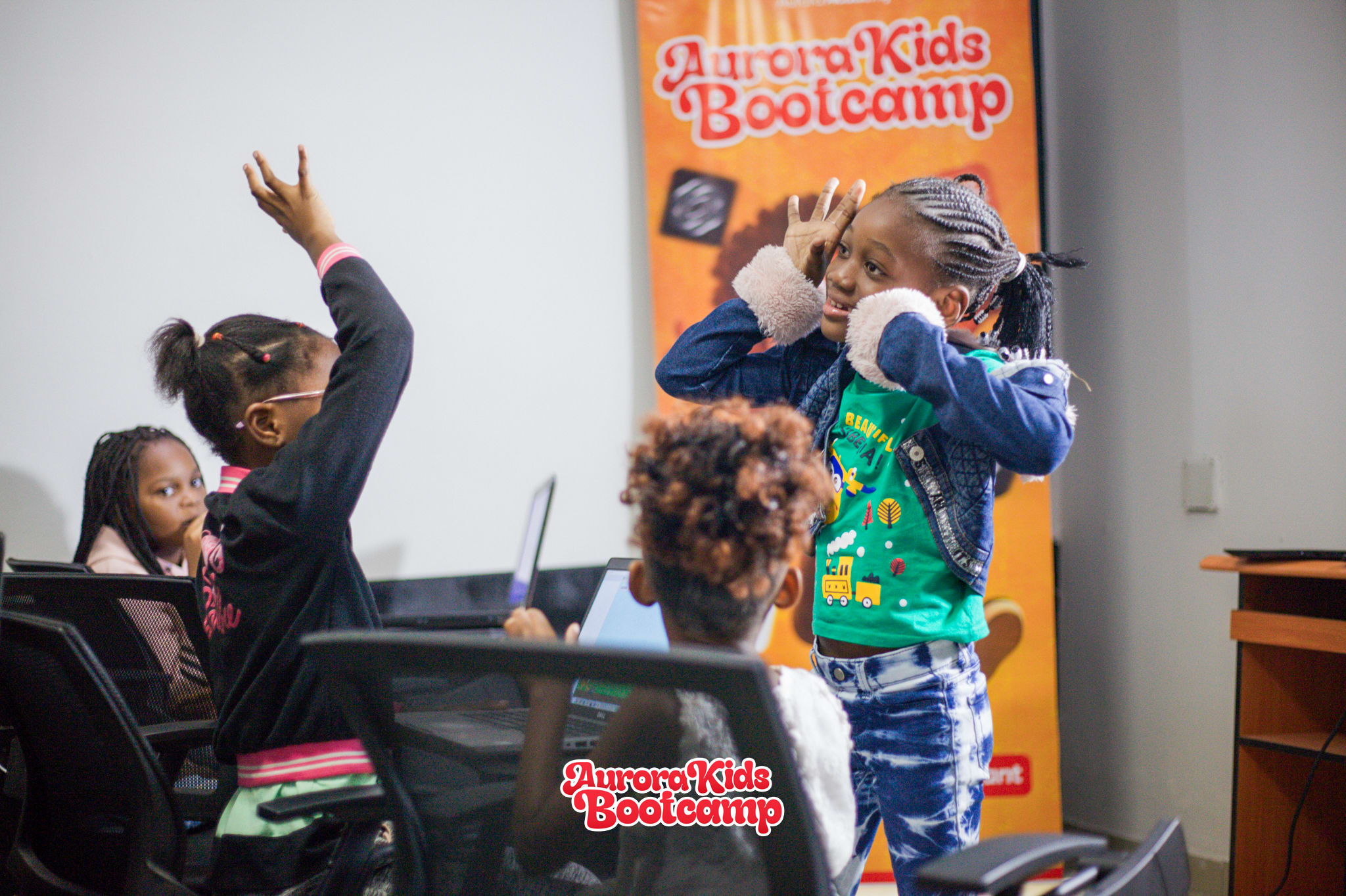 Kids learning robotics and AI