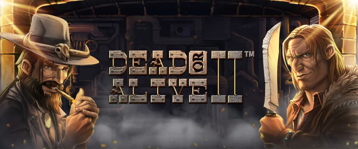 Dead or Alive 2 slot graphics Wild West reels and stacked wilds