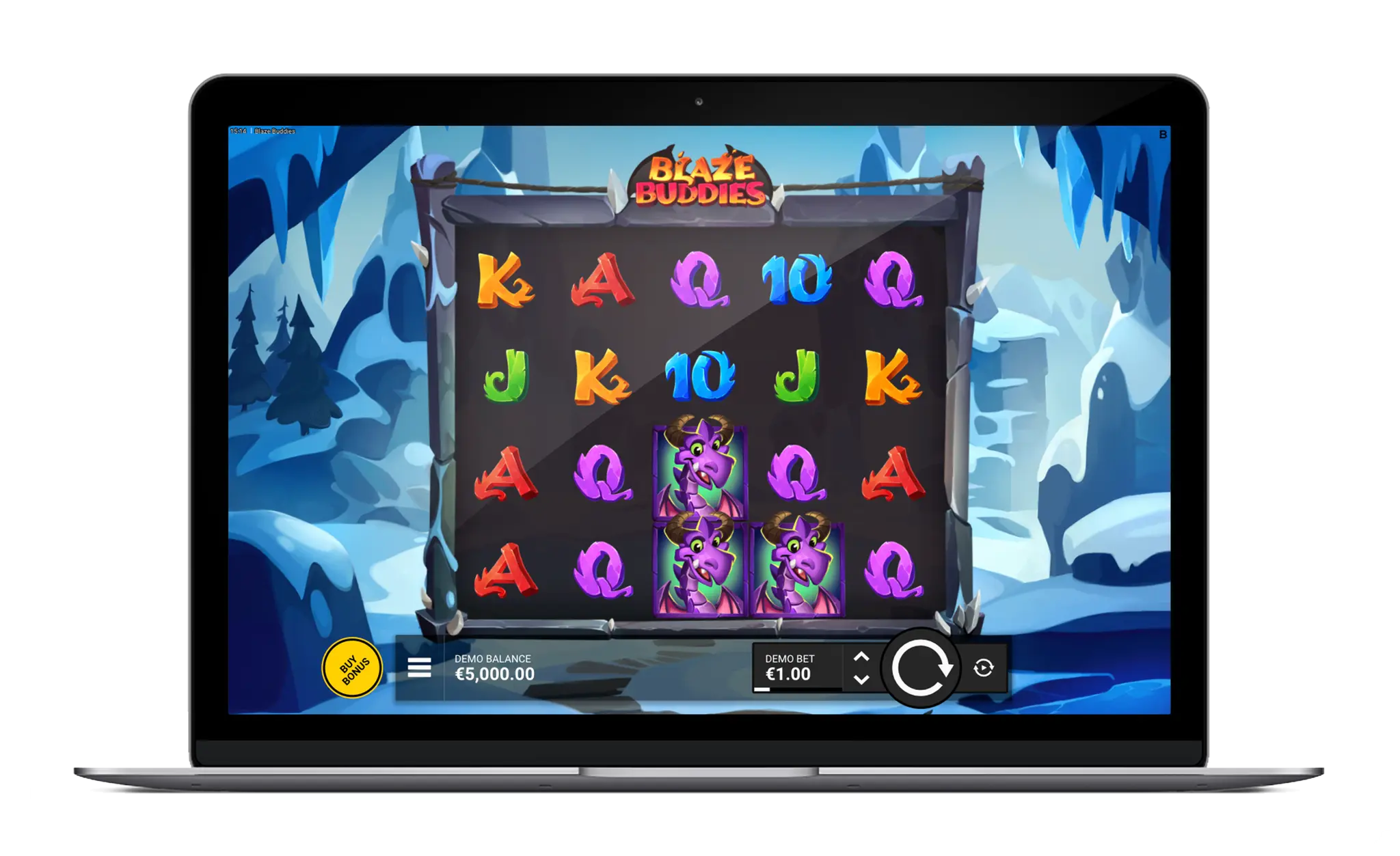 Blaze Buddies slot demo version gameplay screen preview