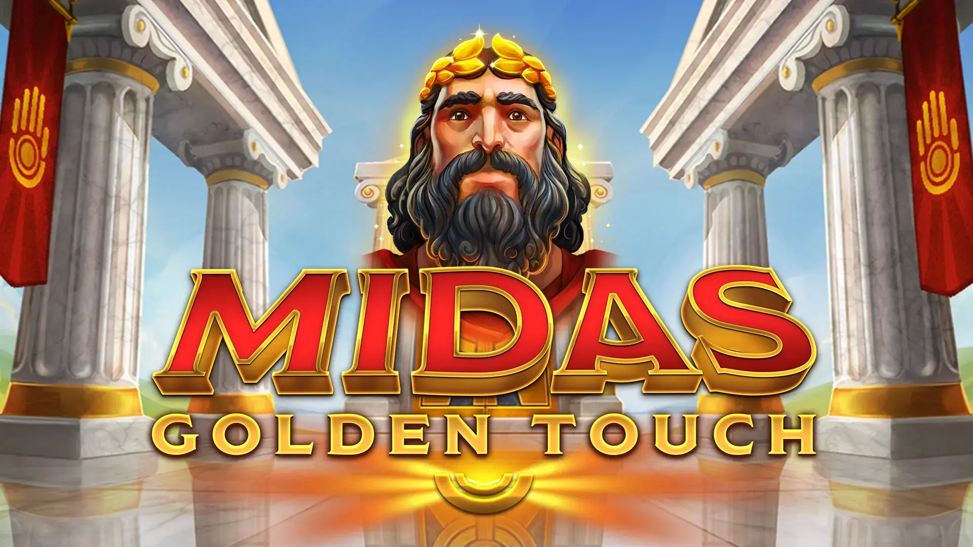Midas Golden Touch slot graphics and gold wild multiplier animation
