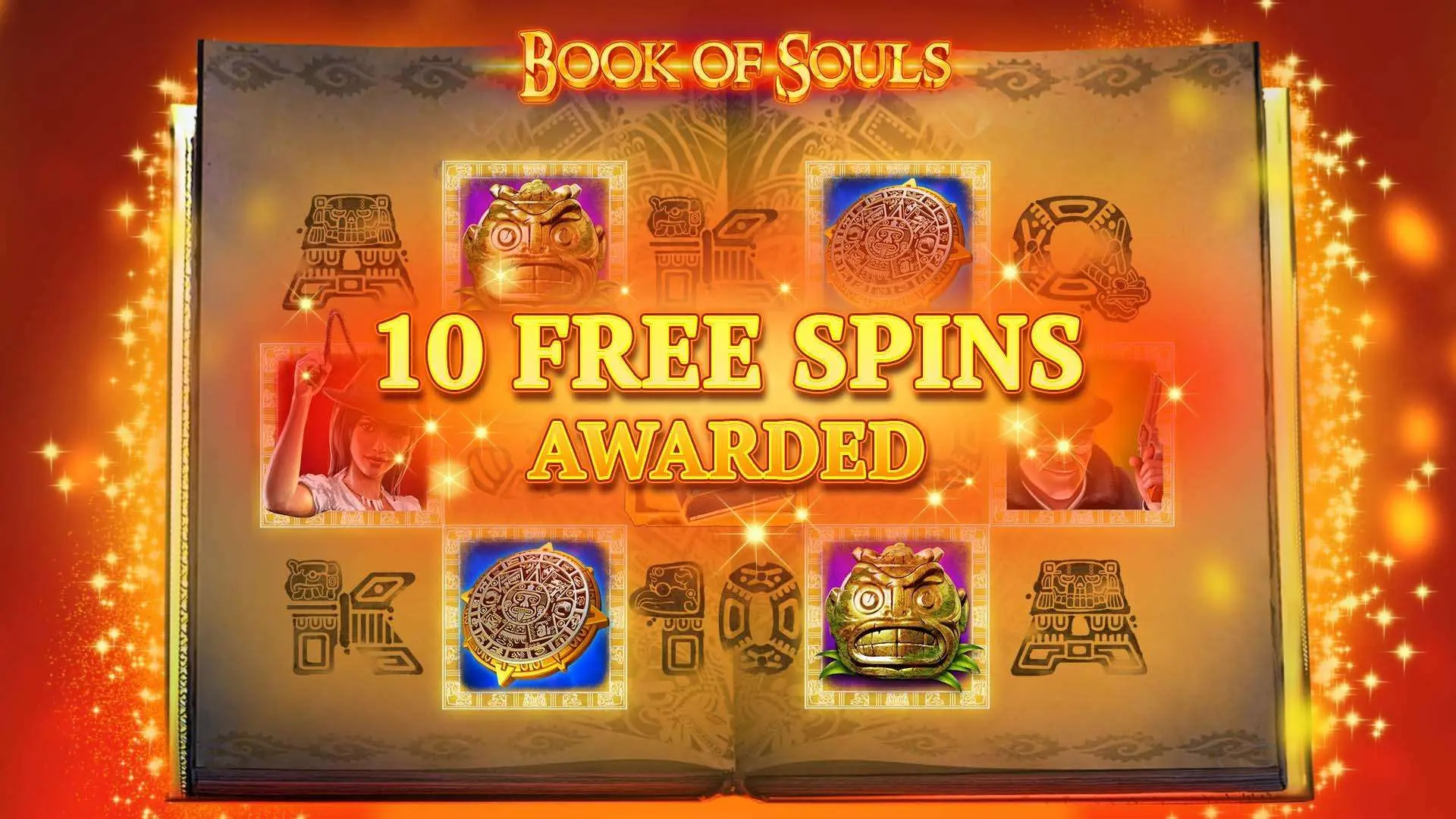Book of Souls demo version gameplay screen with expanding symbols